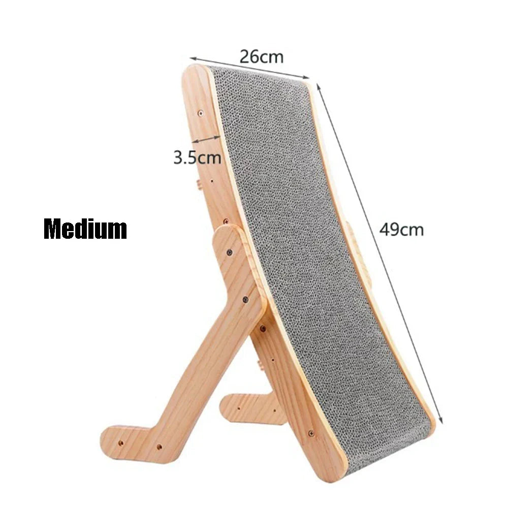 Solid Wooden Cat Scratcher
