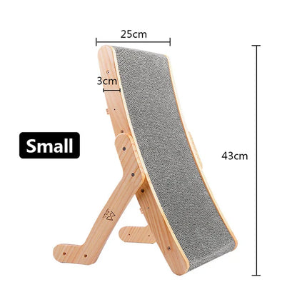 Solid Wooden Cat Scratcher